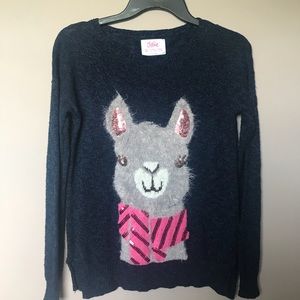 Justice sweater with Llama